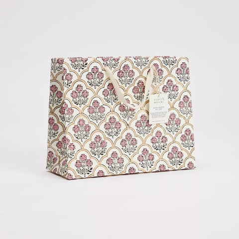 Bolsa de regalo mediana - Papel artesanal Pink Earth