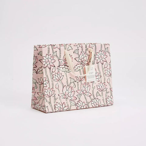 Bolsa de regalo mediana - Papel artesanal Pink Earth