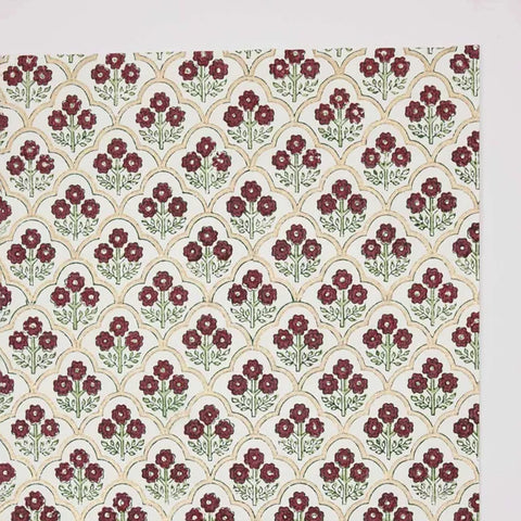 Papel regalo algodón 50x70cm - Trellis Cherry