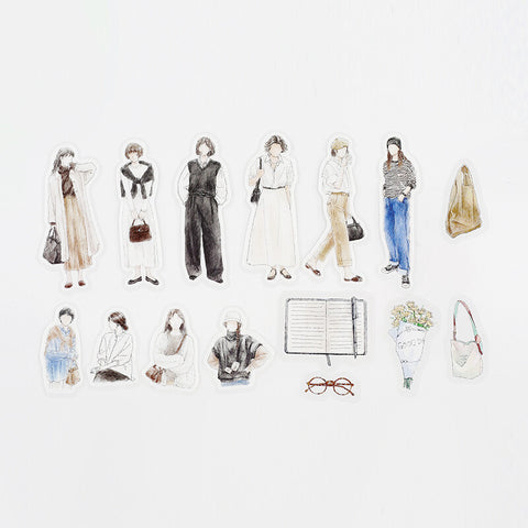 Pegatinas washi - Outfit Basic