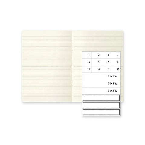 Cuaderno ligero A6 Midori MD Paper - Pack de 3