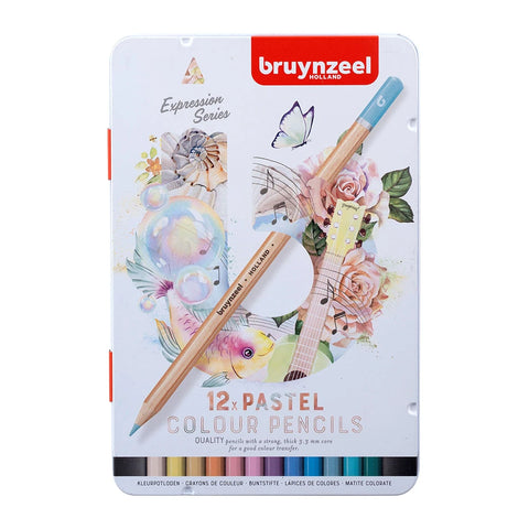12 Lápices de colores pastel - Bruynzeel