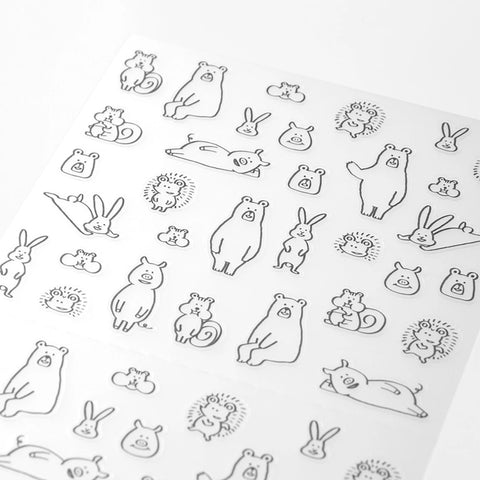 Stickers Chat Forest Animals - Hoja de pegatinas